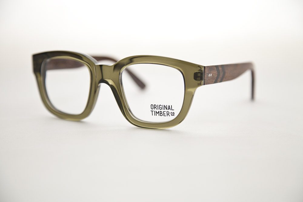 Olive frames, Three-quarter view