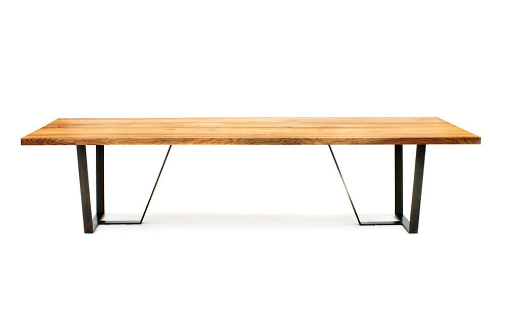 Steel base table